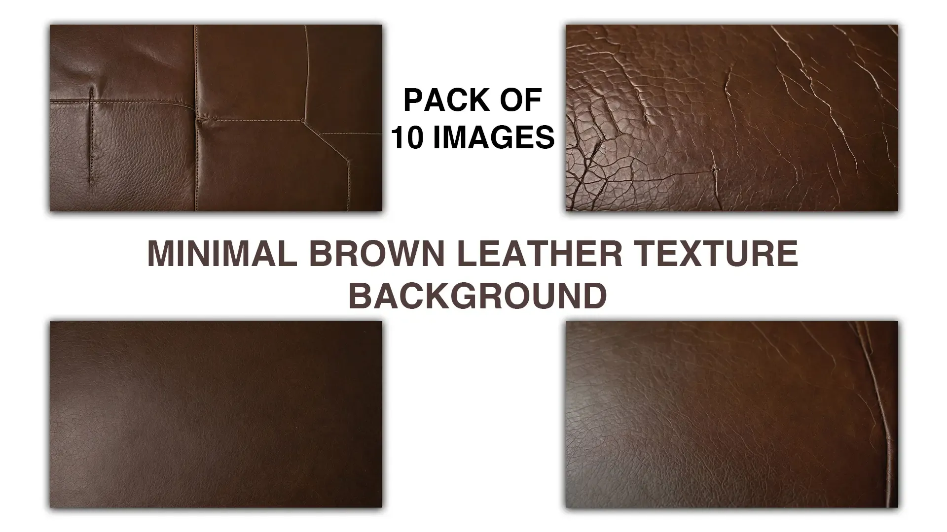 Minimalist Brown Leather Closeup Texture Collection